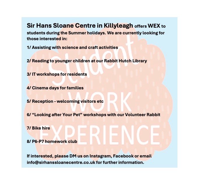 Student Work Experience / Volunteering Opportunities