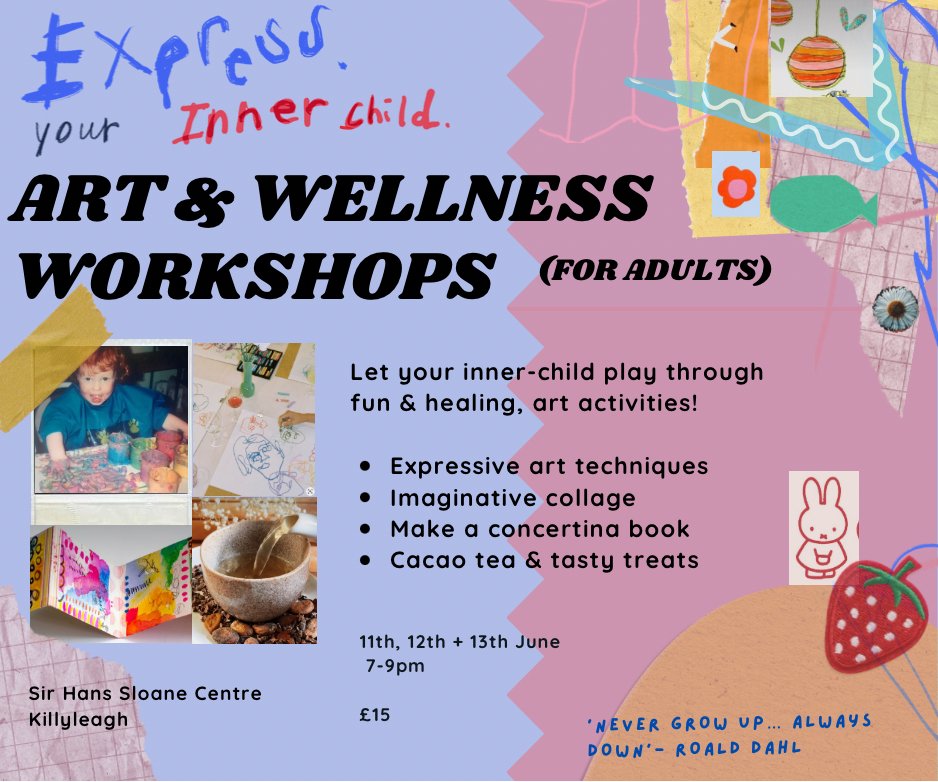 ART & WELLNESS WORKSHOPS for Adults